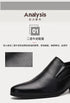 Men's Leather Business Shoes Slip-On Pointed Toe Loafers for Weddings and Daily Wear